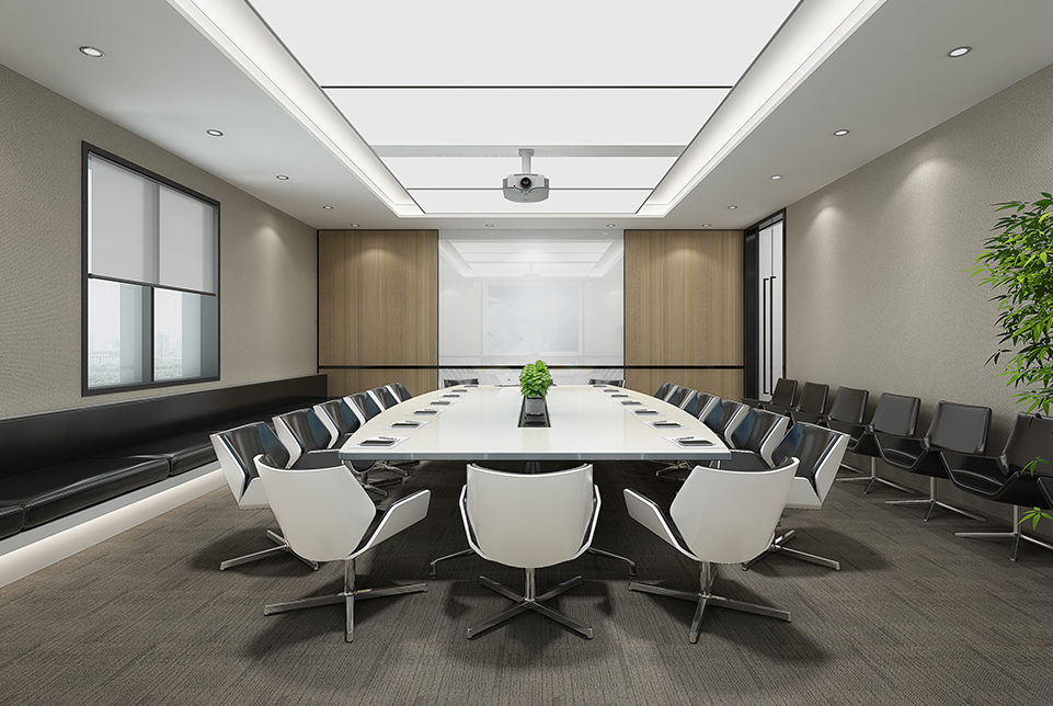 上海亞數(shù)信息科技大型辦公會議室裝修設計效果圖