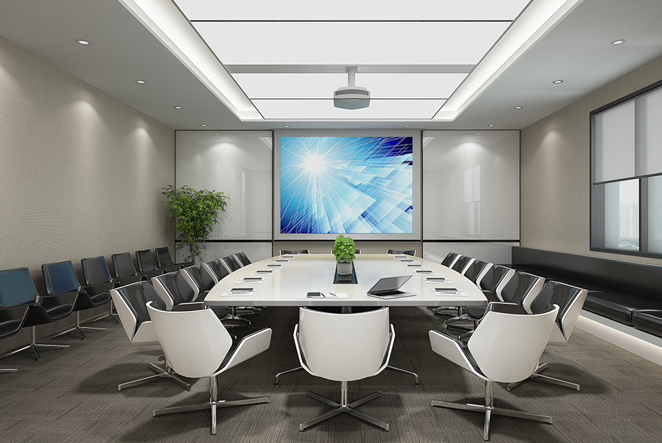 上海亞數(shù)信息科技辦公會議室裝修設計效果圖