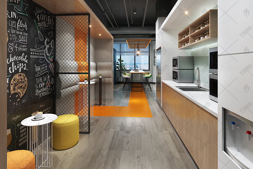 上?？靷}智能科技辦公休息室裝修設(shè)計效果圖