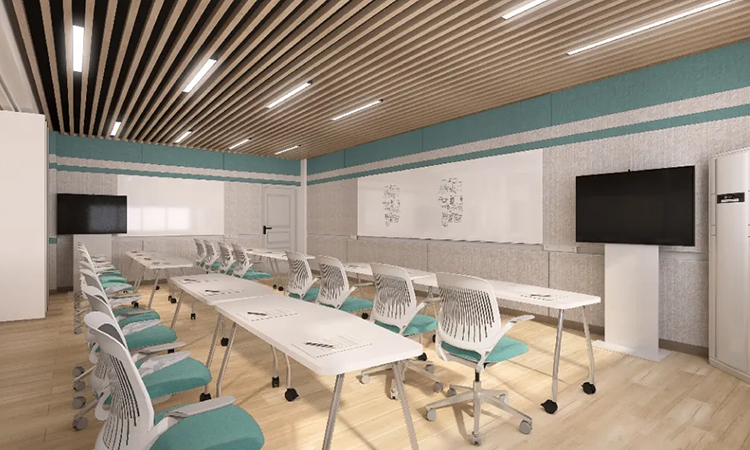 上?？佳惺谡n教室裝修