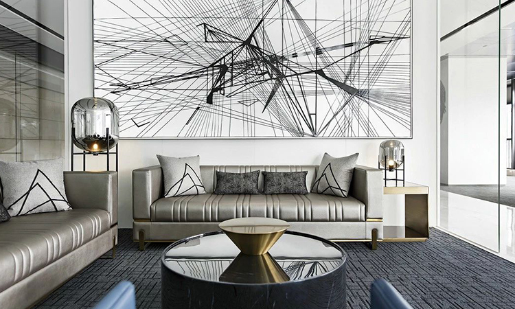 上?？萍硷L(fēng)辦公洽談室裝修設(shè)計(jì)