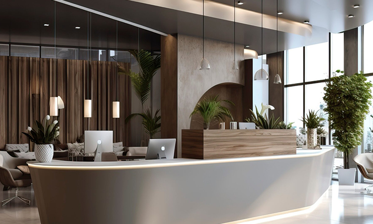 辦公室入口前臺(tái)裝修 辦公室入口前臺(tái)裝修