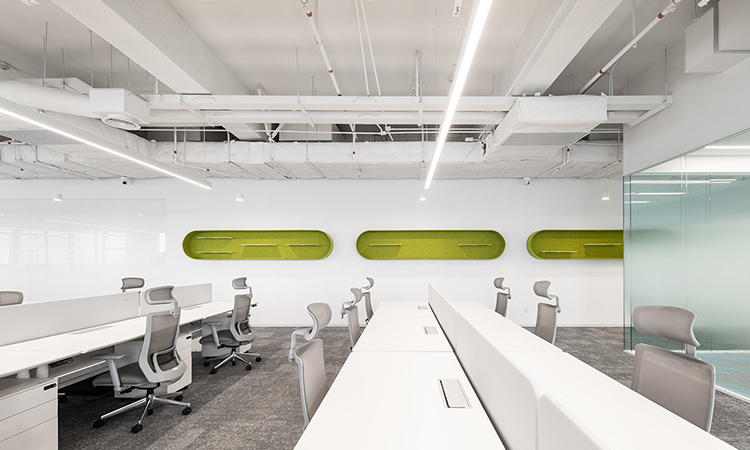 辦公室設(shè)計(jì)效果圖還原完工照